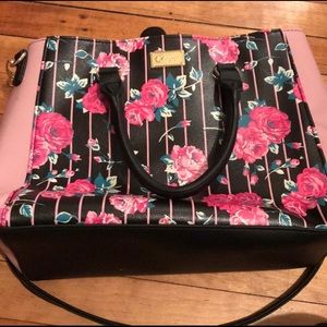 Betsey Johnson Pink Floral Tote